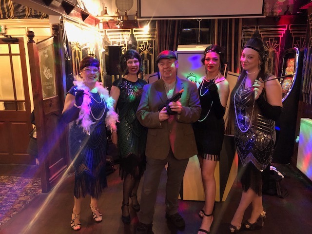 Decorations for Peaky Blinders theme night