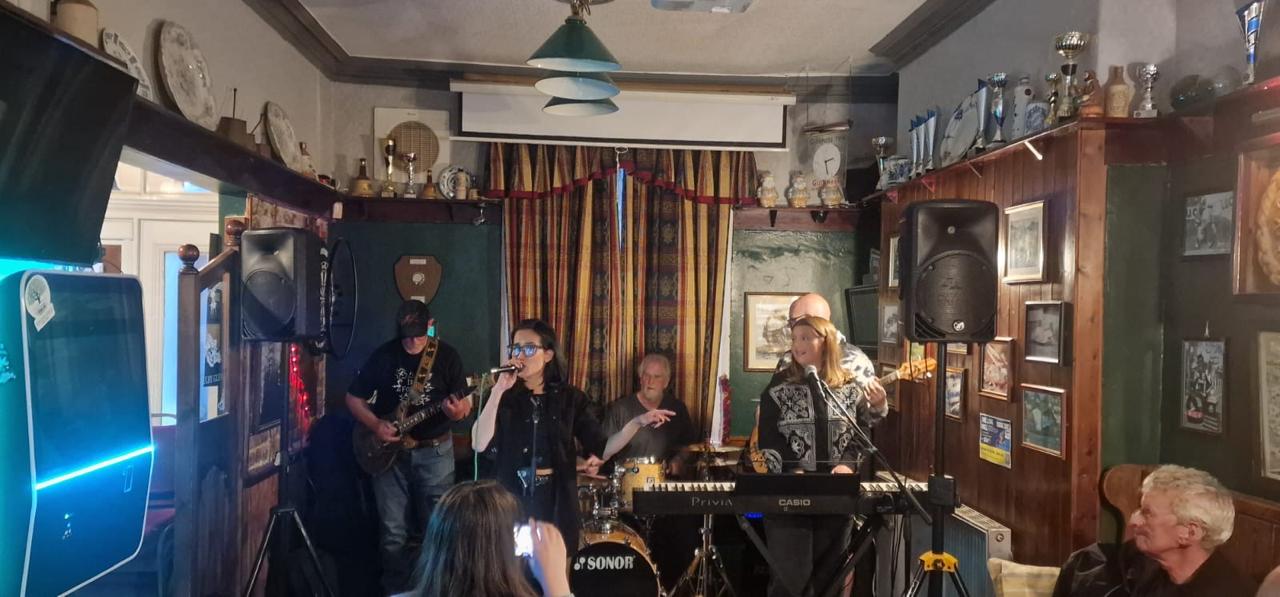 Live music performance at a TT hospitality event